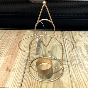 NWT Old Country Gift Collection Gold Metal Tea Candle Holder Romantic Home Decor